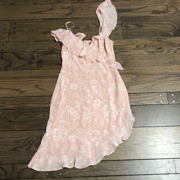 Reformation Adora Floral Ruffled Asymmetrical Dress - Picture 1 of 6